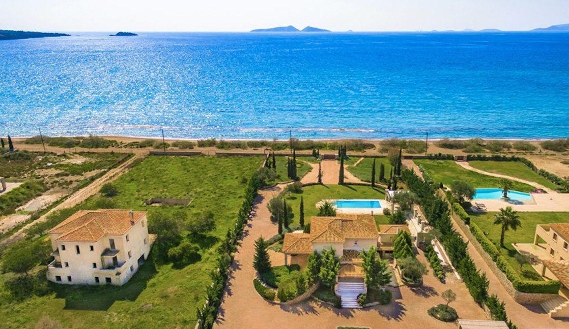 NEW Seafront Villa in Peloponnese, Beachfront Property in Porto Heli. Buy this luxury Villa at the most cosmopolitan spot in Greece. Porto Heli Real Estate