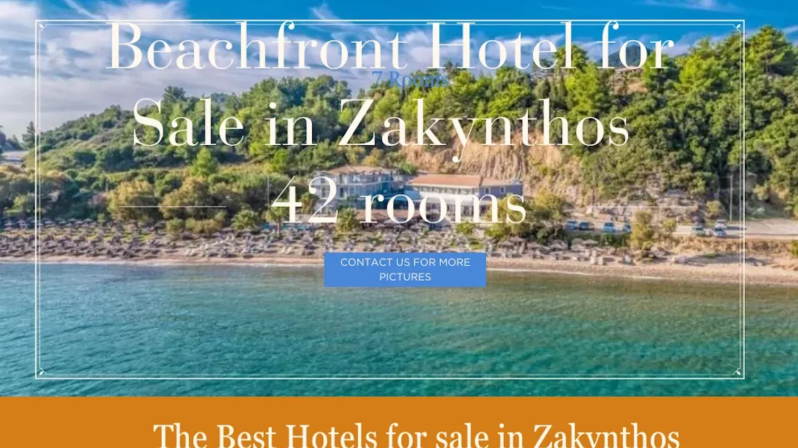 Beachfront Hotel for Sale in Zakynthos