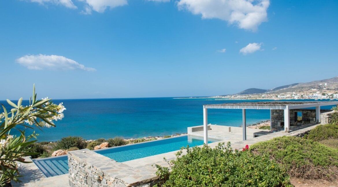 Seafront Villa Paros Greece for sale, Beachfront Property for sale Paros island