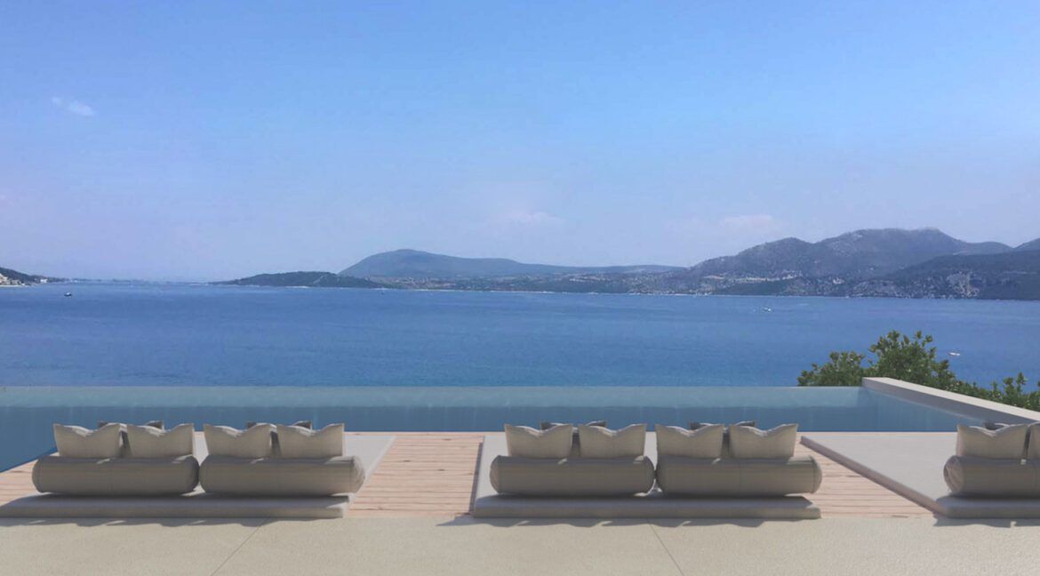 New Constructed seafront Villa in Lefkada, Buy Seafront Property Lefkada Island