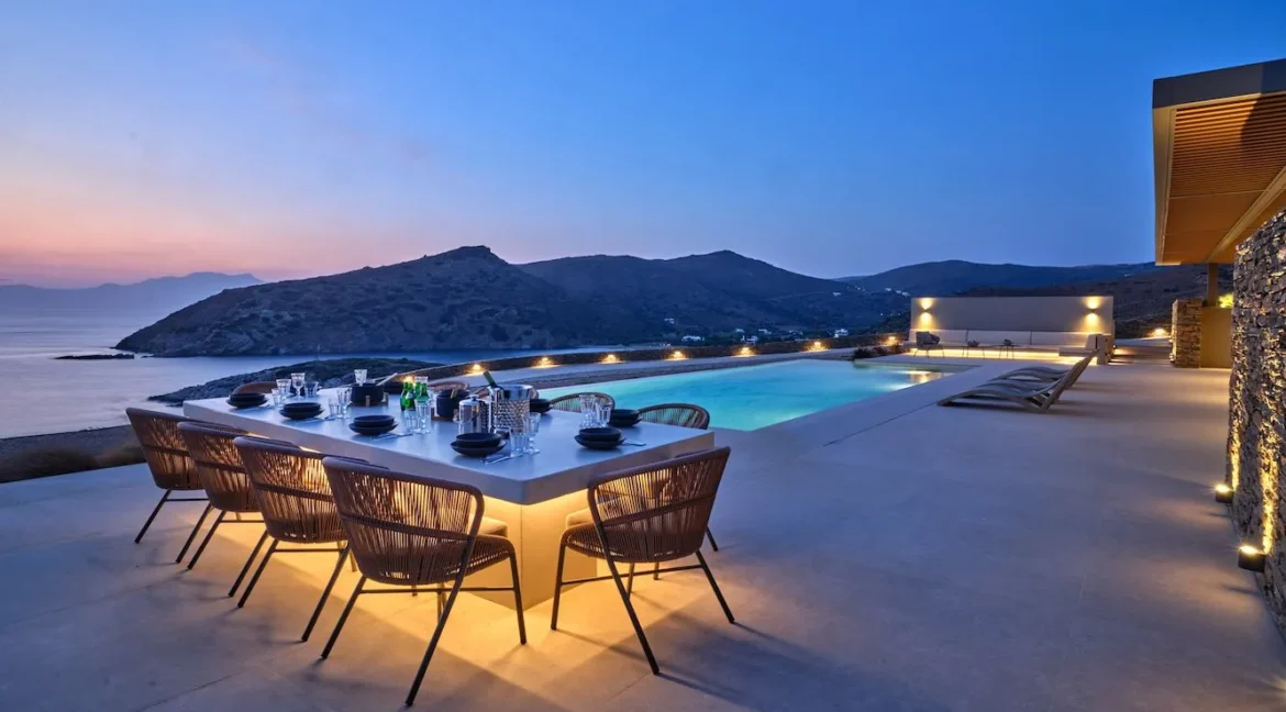 2 Luxury Seafront Villas for Sale in Andros Greece