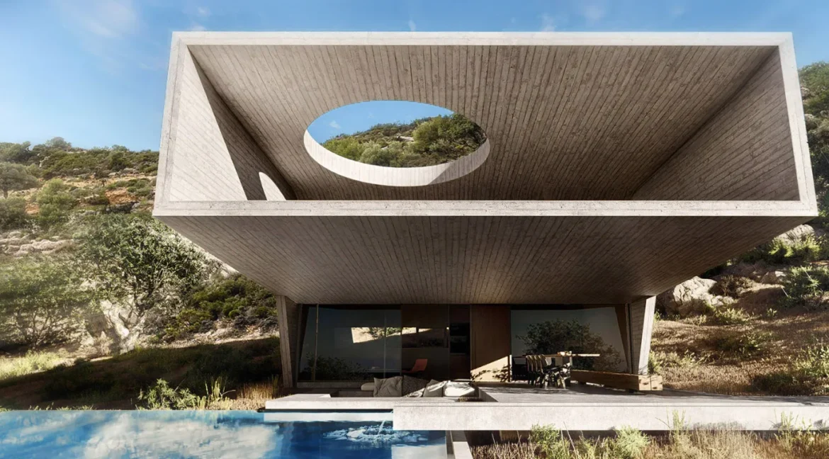 Architectural Home for Sale in Rhodes