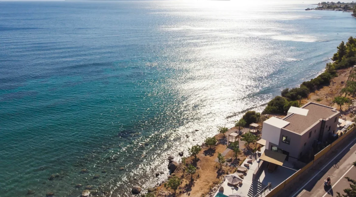 Modern Waterfront Villa for Sale Aegina Greece