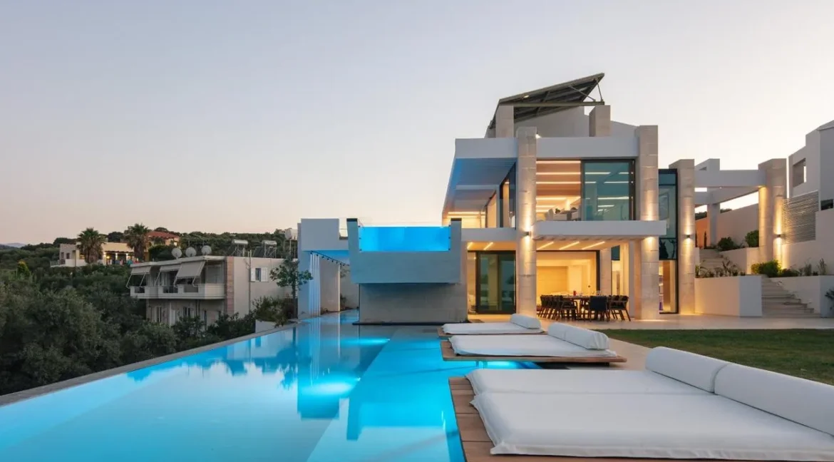 New Luxury Villa with Sea Views in Chania, Agia Marina