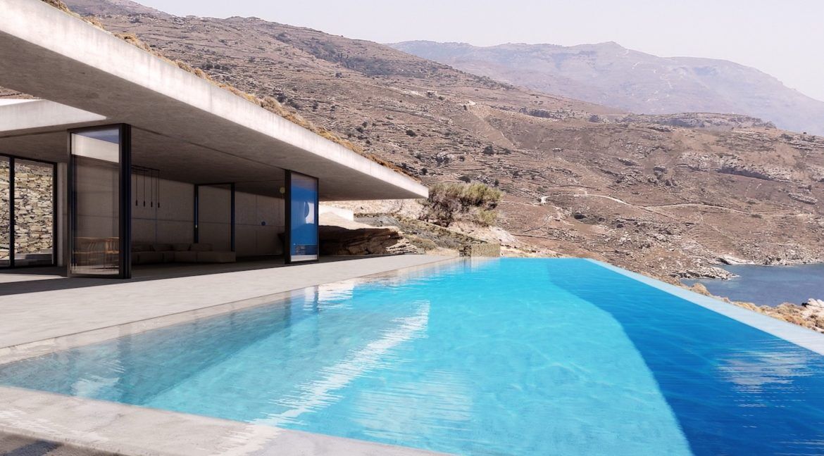 Cave Style Super Villa in Andros Island, Cyclades Luxury Villas, Luxury Estate Andros Greece, Luxury Property in Andros Greece, High End Villa in Greece