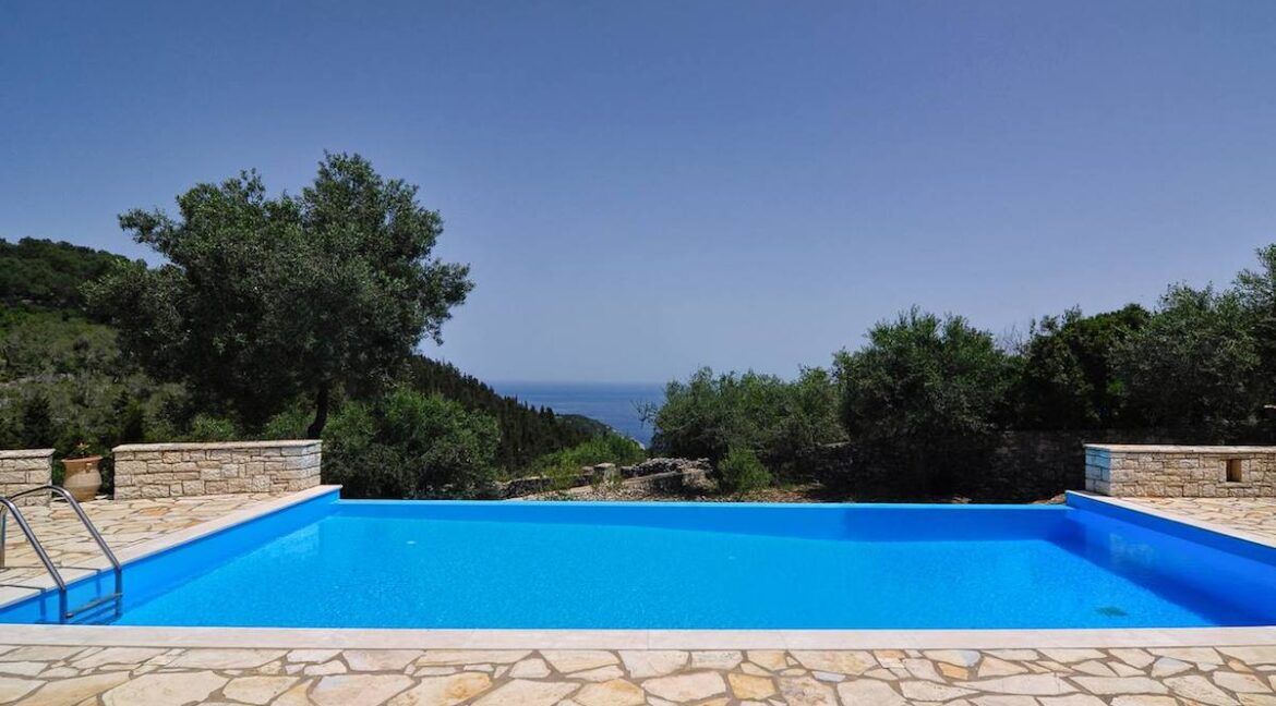 Villa with Sea View and Pool in Paxos Island near Corfu Greece. Properties in Paxos Greece