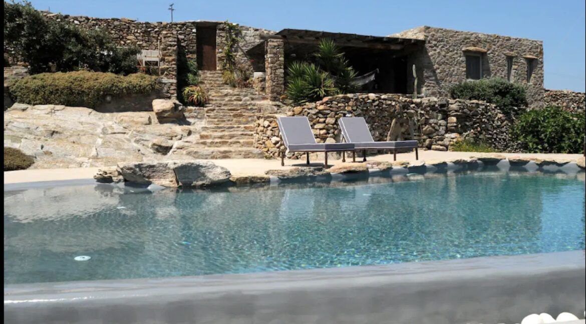 Villa at Ftelia Mykonos Greece for Sale, Mykonos Villa for sale. Property Mykonos Greece