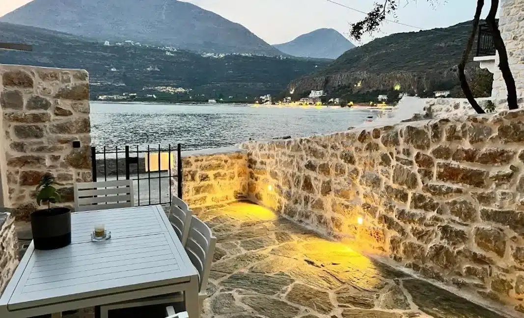 Renovated traditional stone house on a seafront location in Peloponnese