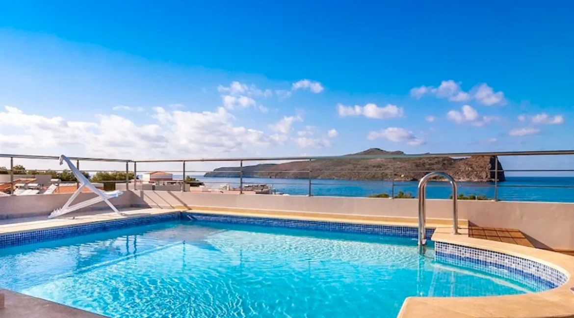 Seafront Villa with Roof Top Pool at Chania